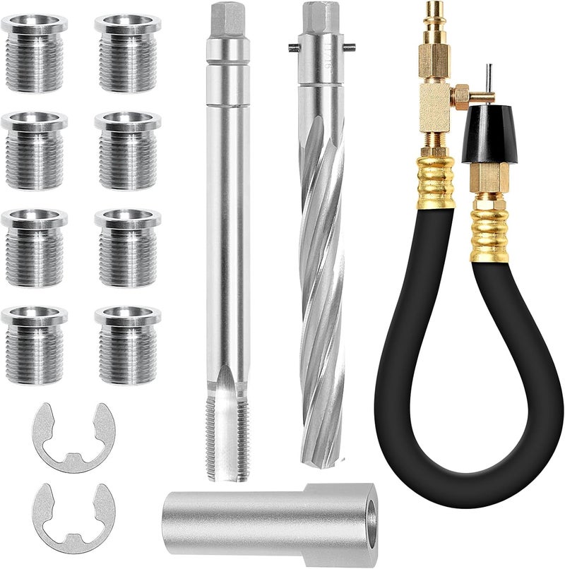 CLLOMAGY 38900 Two Valve Tool Kit for Ford Triton,Spark Plug Thread Repair Kit,Foolproof Spark Plug Repair System Compatible with Ford F150/250/350 E150/250/350 4.6L,5.4L,6.8L Two Valve Engine - Image 2